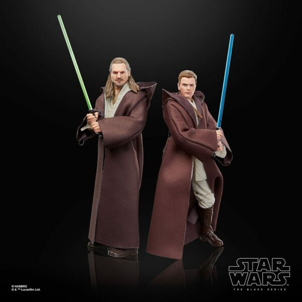 Star Wars Episode I Black Series Pack de 3 Figuras Qui-Gon Jinn, Darth Maul, Obi-Wan Kenobi 15 cm - Imagen 3