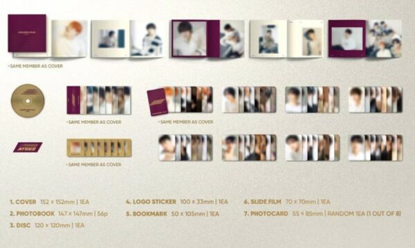 ATEEZ 10TH MINI ALBUM – GOLDEN HOUR : Part.1 (Digipak Ver.) - Imagen 3