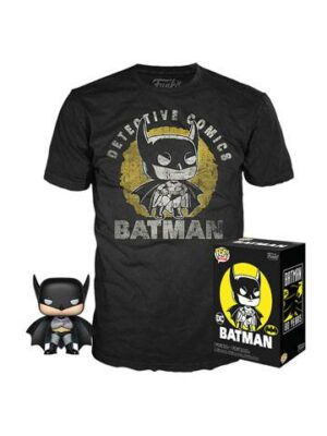 DC Comics POP! & Tee Set de Minifigura y Camiseta Batman  Exclusive Talla L