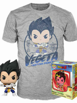 Set figura POP & Tee Dragon Ball Z Vegeta Talla - M