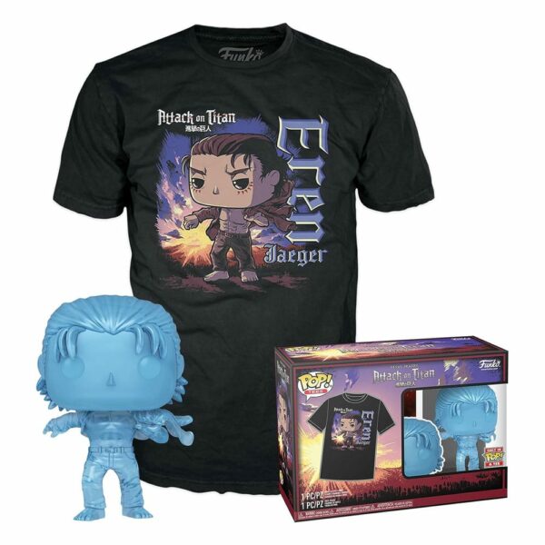 Attack on Titan POP! & Tee Set de Minifigura y Camiseta Eren w/ marks Talla L - Imagen 2