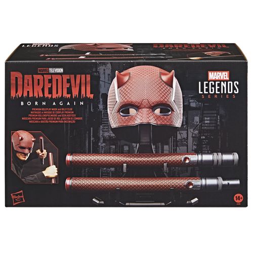 DAREDEVIL MÁSCARA Y BASTÓN PREMIUM RÉPLICA 1:1 DAREDEVIL: BORN AGAIN MARVEL LEGENDS SERIES