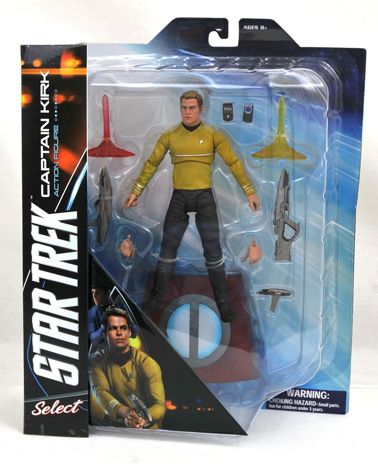 DIAMOND SELECT TOYS Star Trek Movie Select: Figura de acción del Capitán Kirk