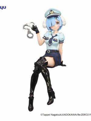 Re:Zero Starting Life in Another World Estatua PVC Noodle Stopper Rem Police Officer Cap with Dog Ears 14 cm