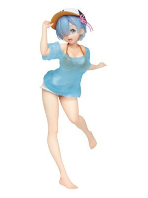Re:Zero Estatua PVC Precious Rem T-Shirt on Swimwear Ver. Renewal 23 cm