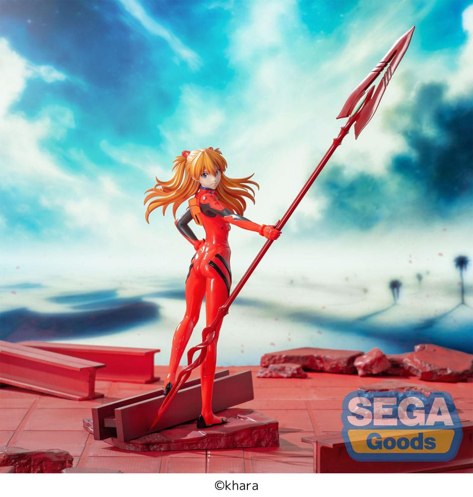 Evangelion: 3.0+1.0 Thrice Upon a Time Estatua Luminasta PVC Asuka Shikinami Langley x Spear of Longinus 20 cm